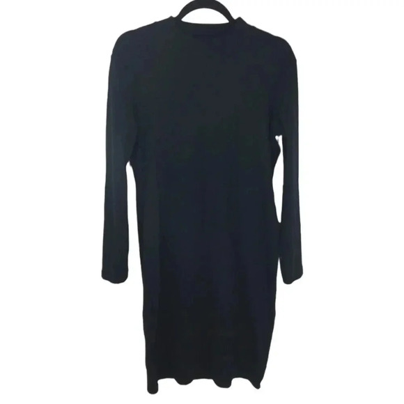 {Catherine Malandrino} Ribbed Crew Neck Long Sleeve Kristiana Dress - Picture 5 of 9